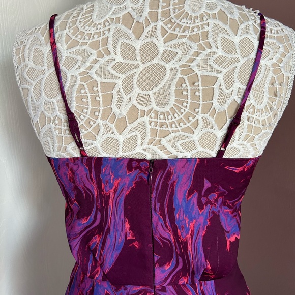 CHELSEA28 Purple Sleveless Faux Wrap Dress - Picture 5 of 8